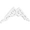 Ekena Millwork Pitch Rotherham Architectural Grade PVC Gable Pediment, 36"W x 15"H x 1"P (10/12) GPP036X015X100ROT - alternate 1